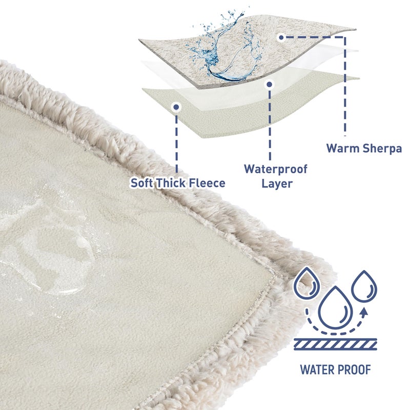 Kritter Planet Waterproof Dog Blanket, Reversible Water Proof Pet Blanket for Couch, Bed & Sofa, Washable Couch Covers for Large Dogs - Protects Furniture from Fur, Dirt, and Accidents - Image 3